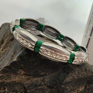 NWT Lia Sophia Green cut crystal bracelet